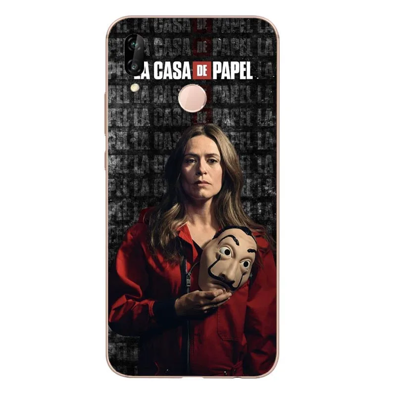 TPU La casa de papel Tokio испанский ТВ прозрачный мягкий Силиконовый ТПУ чехол для телефона huawei P8L P20L P20LITE P30 mate 8 9 10 mate 20Por RS - Цвет: TPU