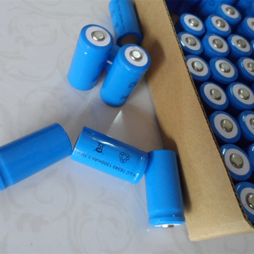 1300mAh 3.7V Li-ion Rechargeable 16340 Batteries CR123A Battery For LED Flashlight Travel Wall Charger | Электроника