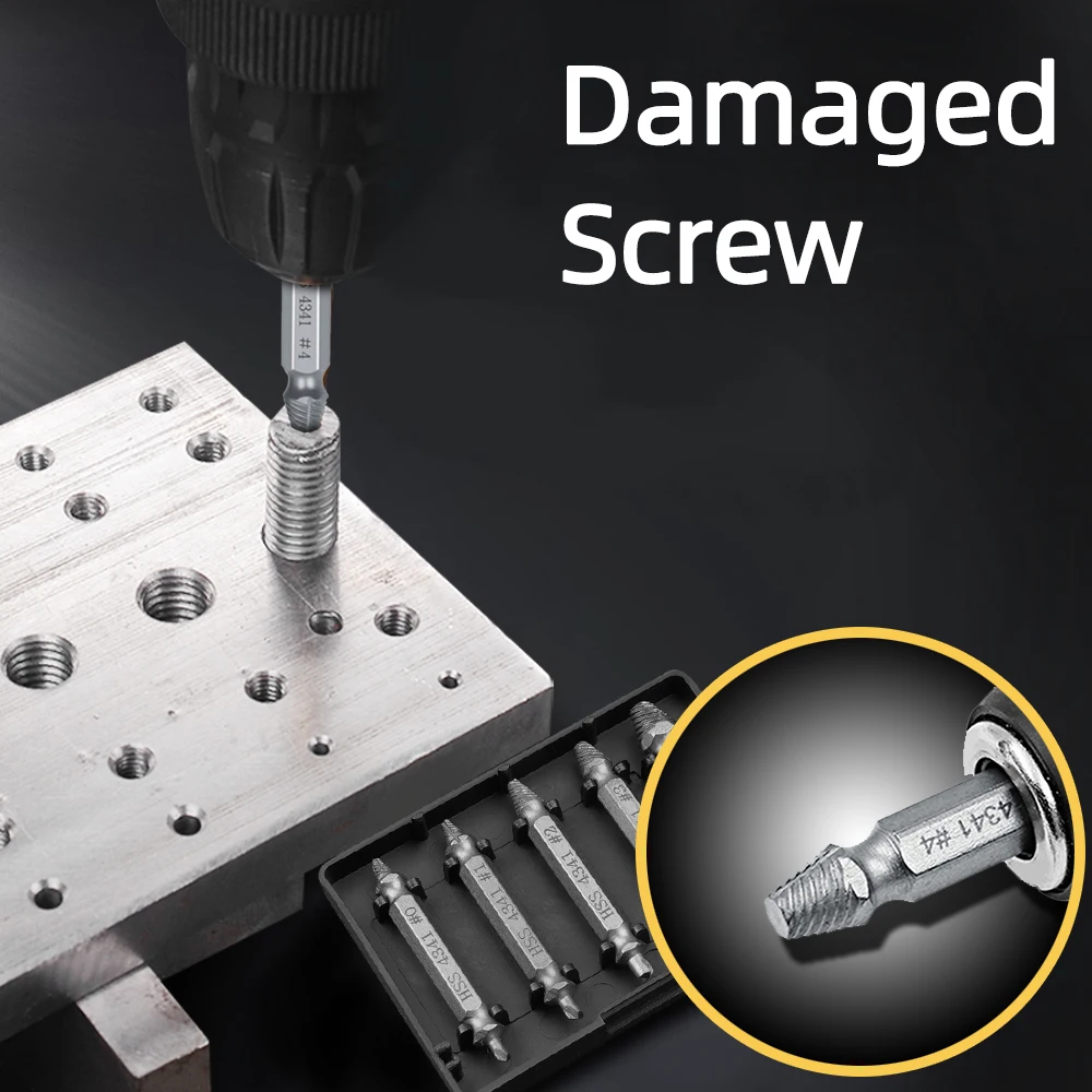 6 шт поврежденный винт сверло для извлечения комплект отвертка экстрактор болт