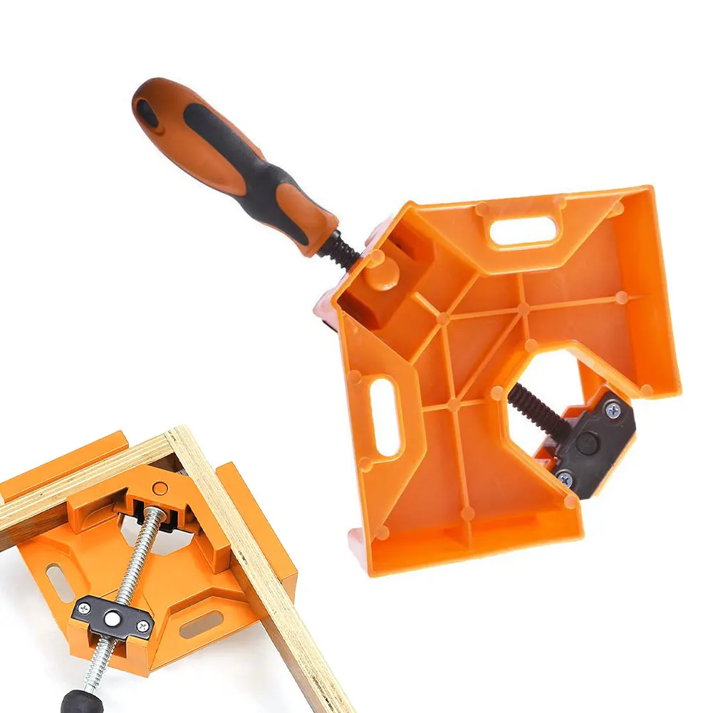 

Right Angle Clamp Adjustable 90 Degree Positioning Holder Welding Clips Single Handle Positioning Holder Non-Slip Handle