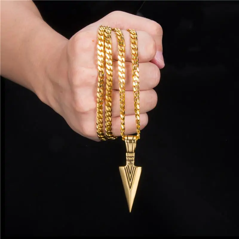 Мужские Viking Подвеска со стрелой из нержавеющей стали норвежский викинг кулон для