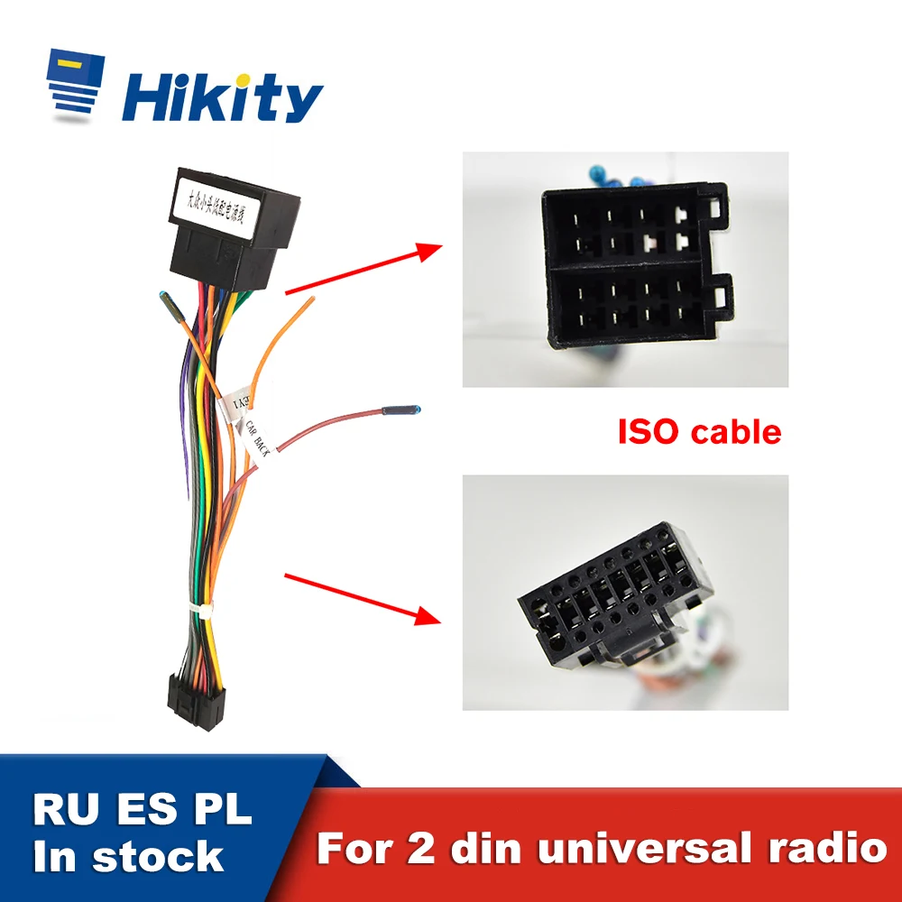 

HiKity ISO Cable for 2 Din Anroid Car radio