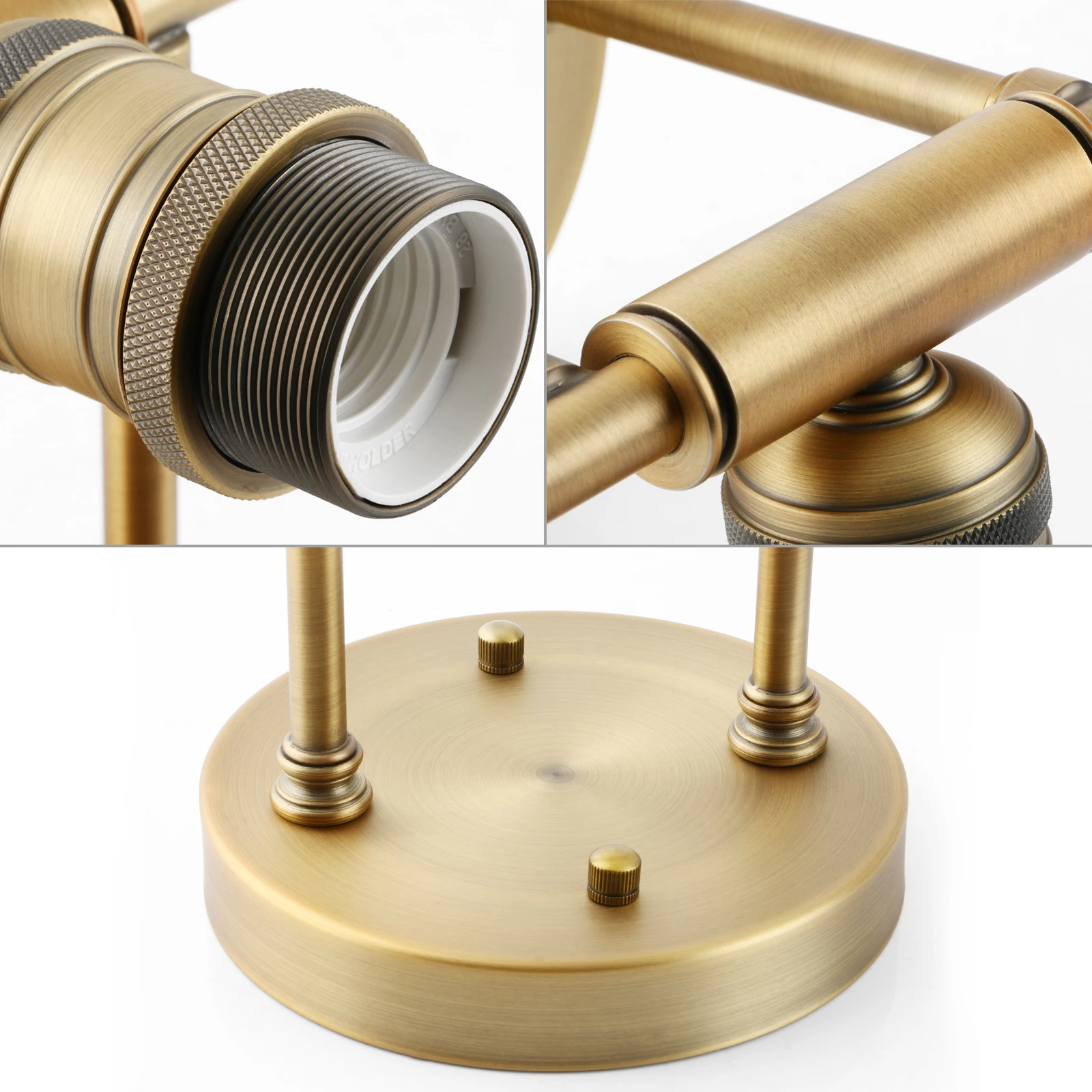 

Permo 3 Head Globe Clear Glass Shade Wall Lights with Switch,for Living Room Dining Room Bedroom Vanity Mirror Light Fixtures