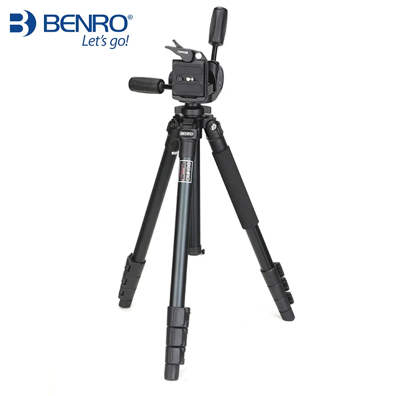 

BENRO A650FHD3 Professional Tripod Kit Aluminum Tripod Ball Head For Canon Nikon Digital SLR Portable Camera Tripod Stable Kit