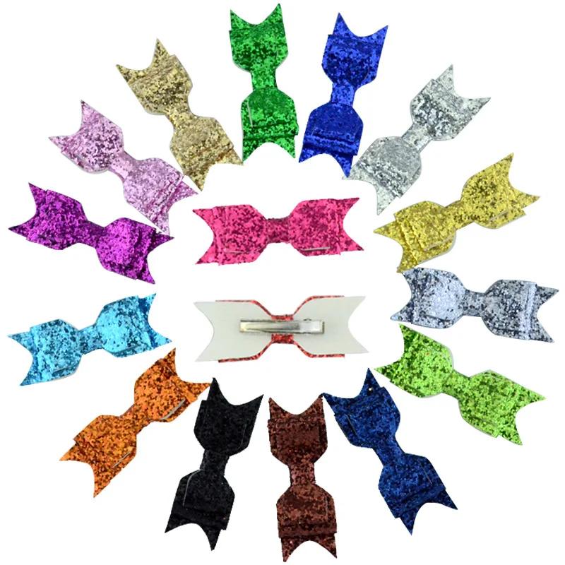

1 Pcs Baby Girl Glitter Hair Bows Girls Fashion Hairpins Kids Double-layer Boutique Hair Clips Children Hair Accessories Gift