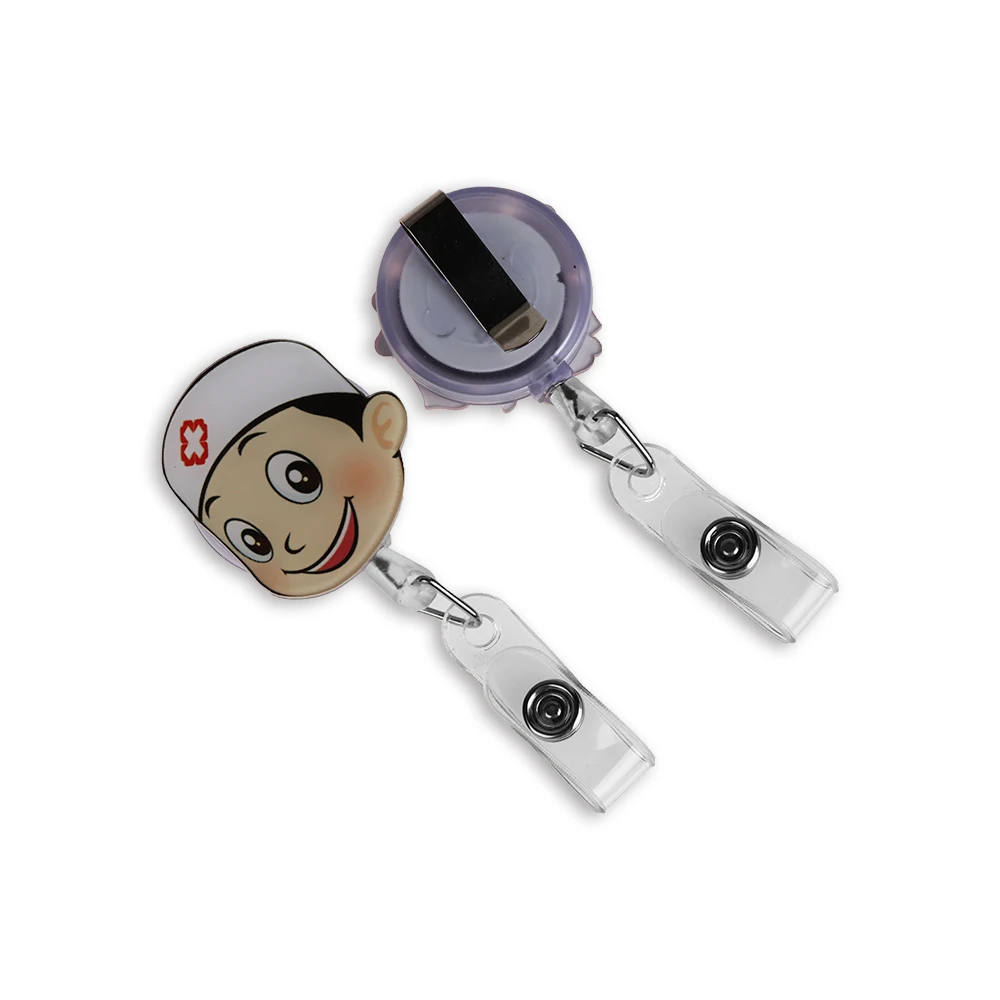 Мини милый мультфильм раскладной держатель для бейджа медсестры Lanyards