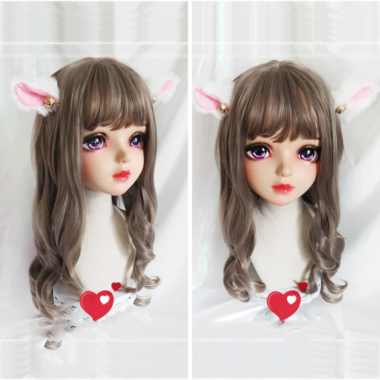 Miao-10) женские милые девушки смолы половина головы кигуруми BJD маска косплей японского аниме ролевая маска Лолиты кроссдресс кукольная маска