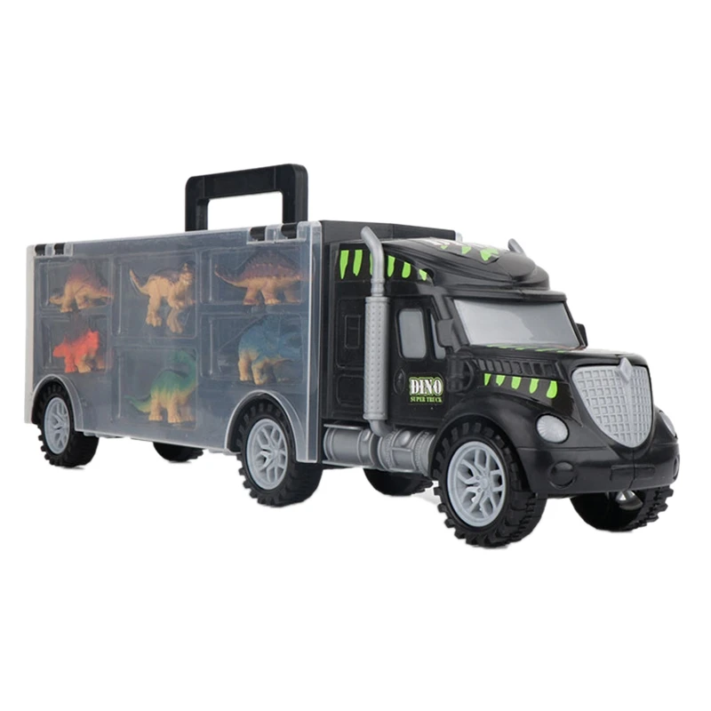 

Dinosaur Transport Car Carrier Truck Toy with 6 Dinosaurs , Toy Trucks Great Dinosaur Car Toys for Boys and Girls