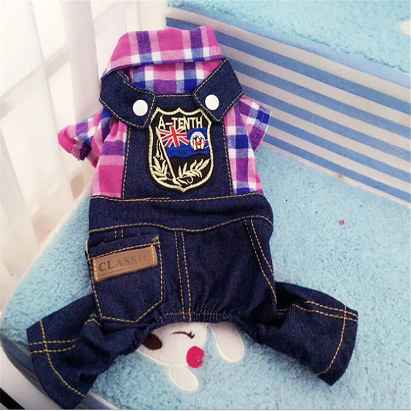 

XS-2XL Denim Dog Clothes Cowboy Pet Dog Coat Puppy Clothing For Small Dogs Jeans Jacket Dog Vest Coat Puppy Outfits Cat Clothes