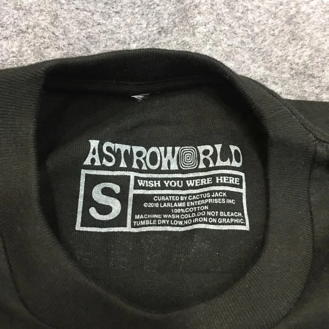 19ss ASTROWORLD футболка для такси Тревиса Скотта MSG 1:1 Высококачественная Astroworld уличная