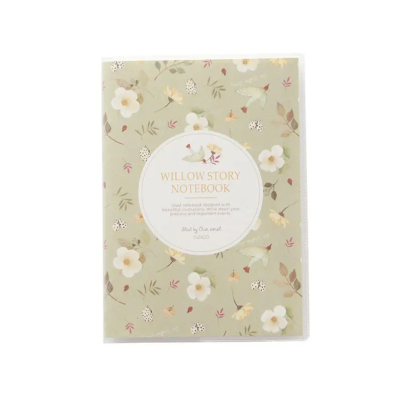 

1pcs Cute Floral Series Flower and Bird Color Mini Notebook Cartoon Note Book Small School Supplies Korean Stationery