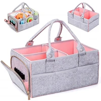 baby diaper caddy organizer portable baby nappy storage basket with multi pockets large nappy storage bags baby wipes bag cloth