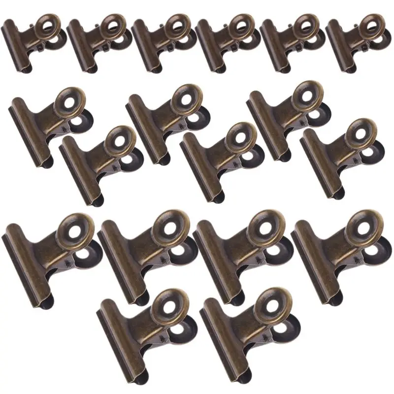 

N80B 6 шт. Нержавеющая сталь письмо Бумага фото файл зажим для бумаги машина для непрерысной герметизации Стационарный Канцелярские Принадле...