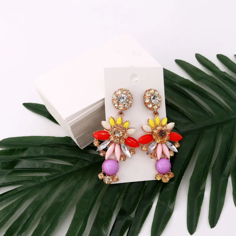 5x9 см Крафт-бумага ювелирные изделия серьги карты пустые уши орнамент держатель