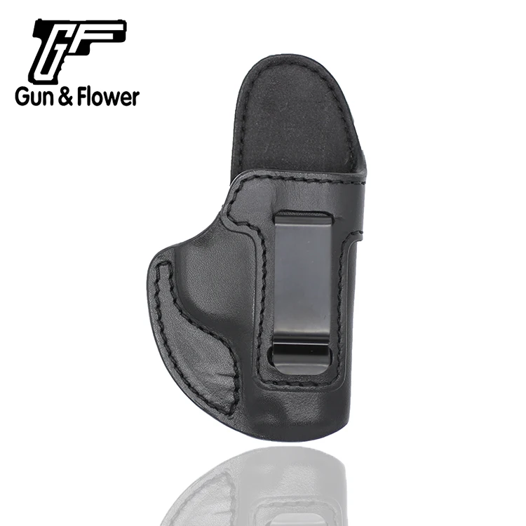 Черный компактный кожаный чехол Gunflower 1911 IWB для скрытого ношения в поясе|Кобуры| |