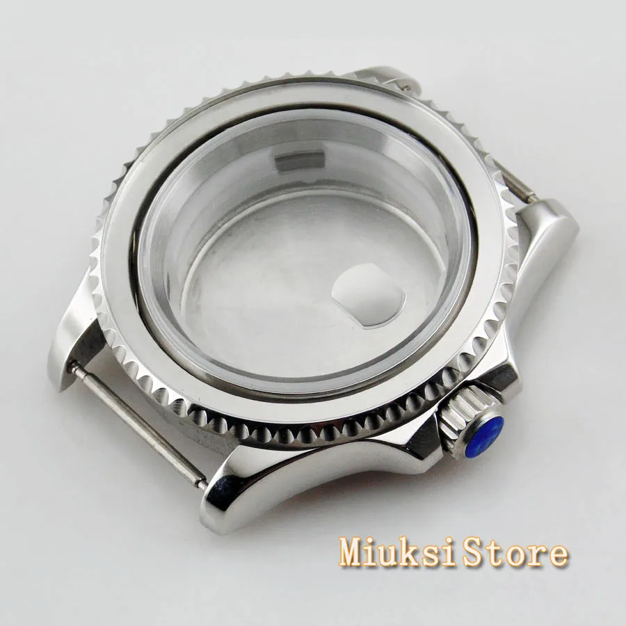 Чехол для часов из полированной нержавеющей стали с сапфировым стеклом 40 мм