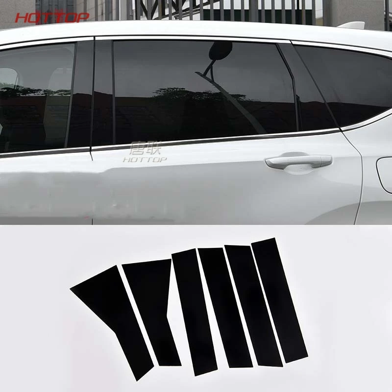 Зеркальная отражающая панель B + C декоративная наклейка на колонку для HONDA CRV 2017 2018