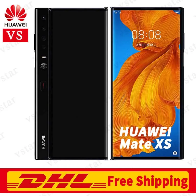 Бесплатная доставка DHL оригинальный мобильный телефон HUAWEI Mate Xs складной экран Kirin