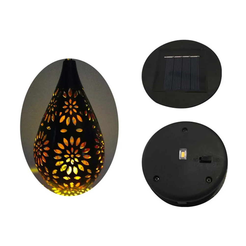 

LED Solar Metallic Light Hollow Projection Solar Lamp Outdoors Waterproof Hanging Lights for Garden Decoration Dropshipping