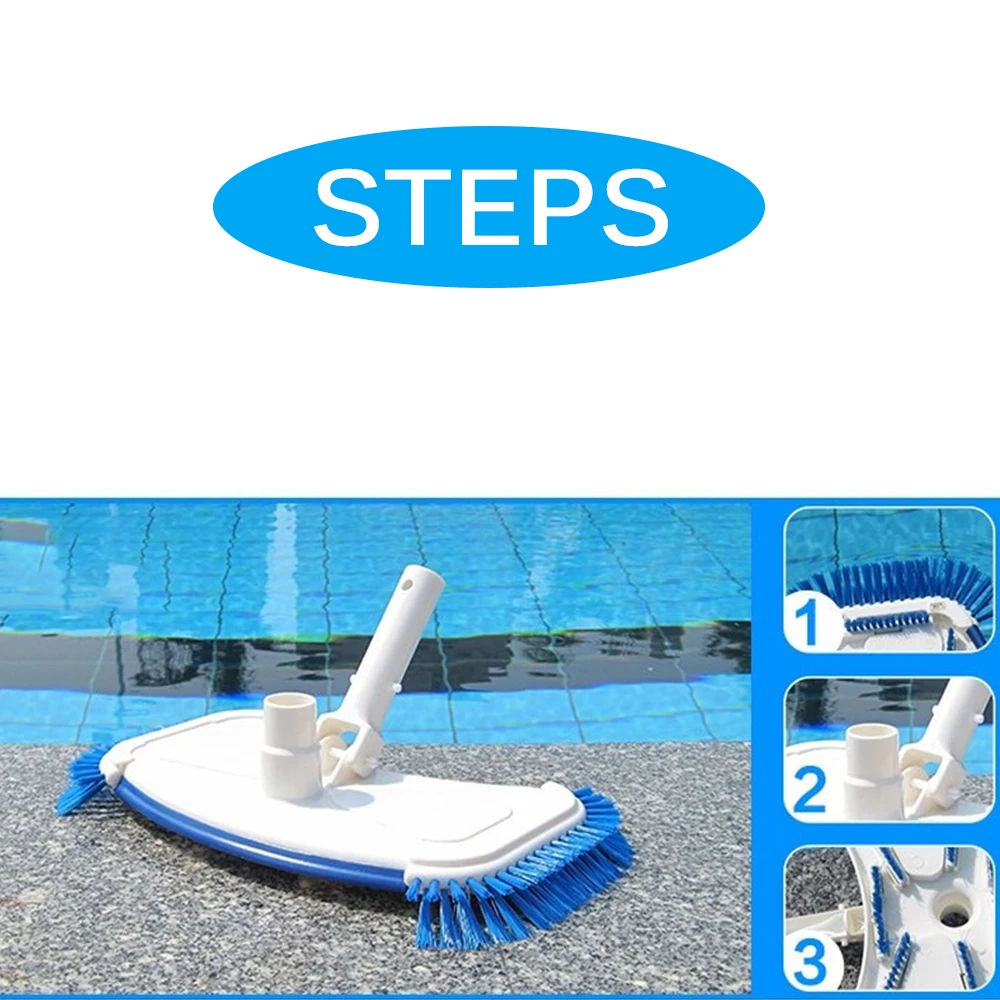 Cleaning Tool Tip Vacuum Brush Pond Fountain ABS Swimming Zooplankton Portable Efficient Pool Accessories Poo | Спорт и развлечения