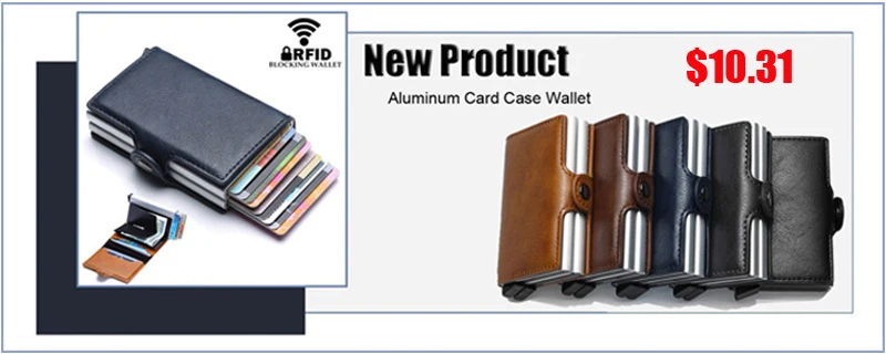 Аллигатор RFID Блокировка Мужской держатель кредитной карты бизнес двойная алюминиевая ремка для телефона чехол для банковских карт металлический дорожный кошелек