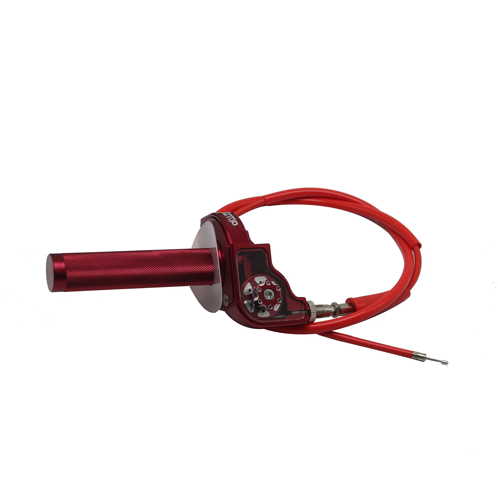 red and Cable ZSDTRP CNC регулируемые алюминиевые ручки дроссельной заслонки оседают твист газа дроссельной заслонки ручка для 110-250cc грязи ямы велосипеды модифицированные - Цвет: red and Cable