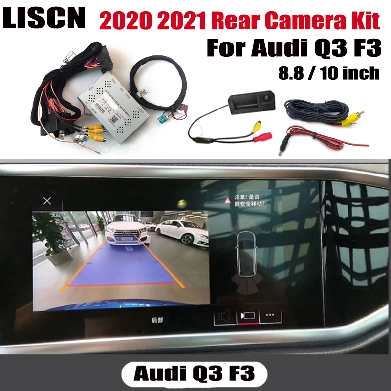 

Front Rear Camera Interface Adapter For Audi Q3 F3 2020 2021 connect original screen Backup Parking Reverse camera 8.8 / 10 inch