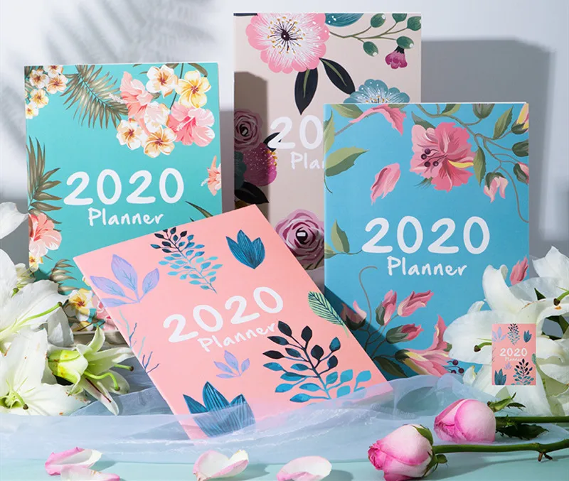 Новое поступление 1 шт. * 2020 цветочный А4 блокнот с расписанием Дневник для