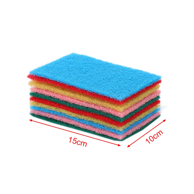 

10PCS Scouring Pad kitchen Microfiber Wash Cloth Highly efficient Cleaning Wipers Strong Decontamination Rags Dish Towels