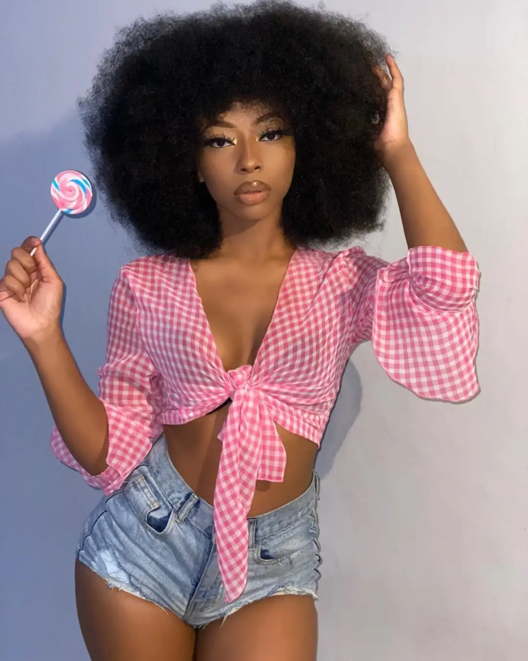 Женская модная футболка с глубоким V-образным вырезом | одежда