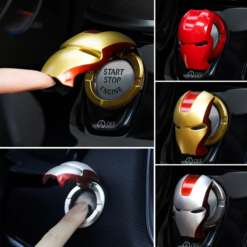 

Car Interior Engine Ignition Start Stop Engine Button Protective Cover Switch Button Cover Trim Sticker For Hyundai Kona