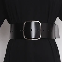 luxury wide waist belts for women genuine leather waistbands ladies dress belt strap brown black female corset belt fashion