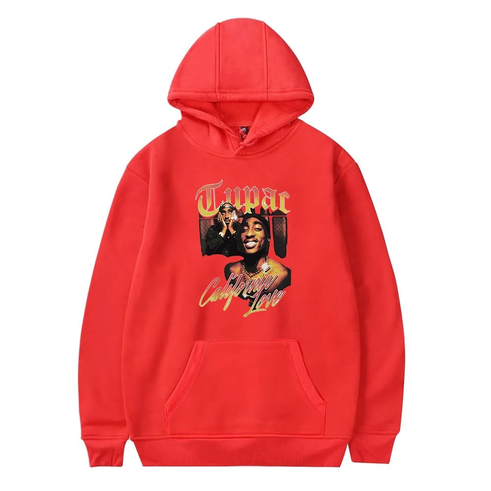 Толстовка 2Pac винтажная хип-хоп худи с графическим принтом Мужская Уличная одежда