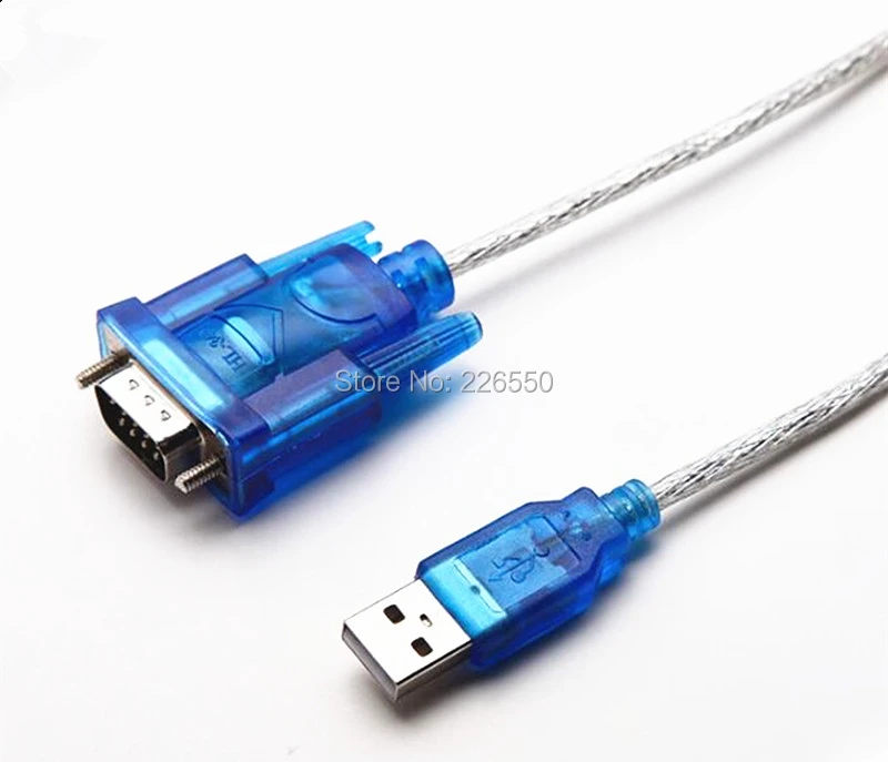 

100pcs New HL-340 USB to RS232 COM Port Serial PDA 9 pin DB9 Cable Adapter Support Windows7 64