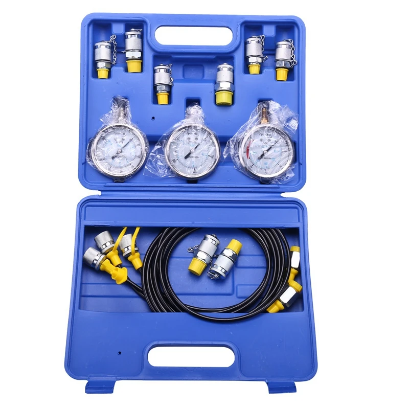 

Hydraulic Pressure Test Tester Kit Hydraulic Equipment Pressure Testing Tool for Oil Hydraulic Tester