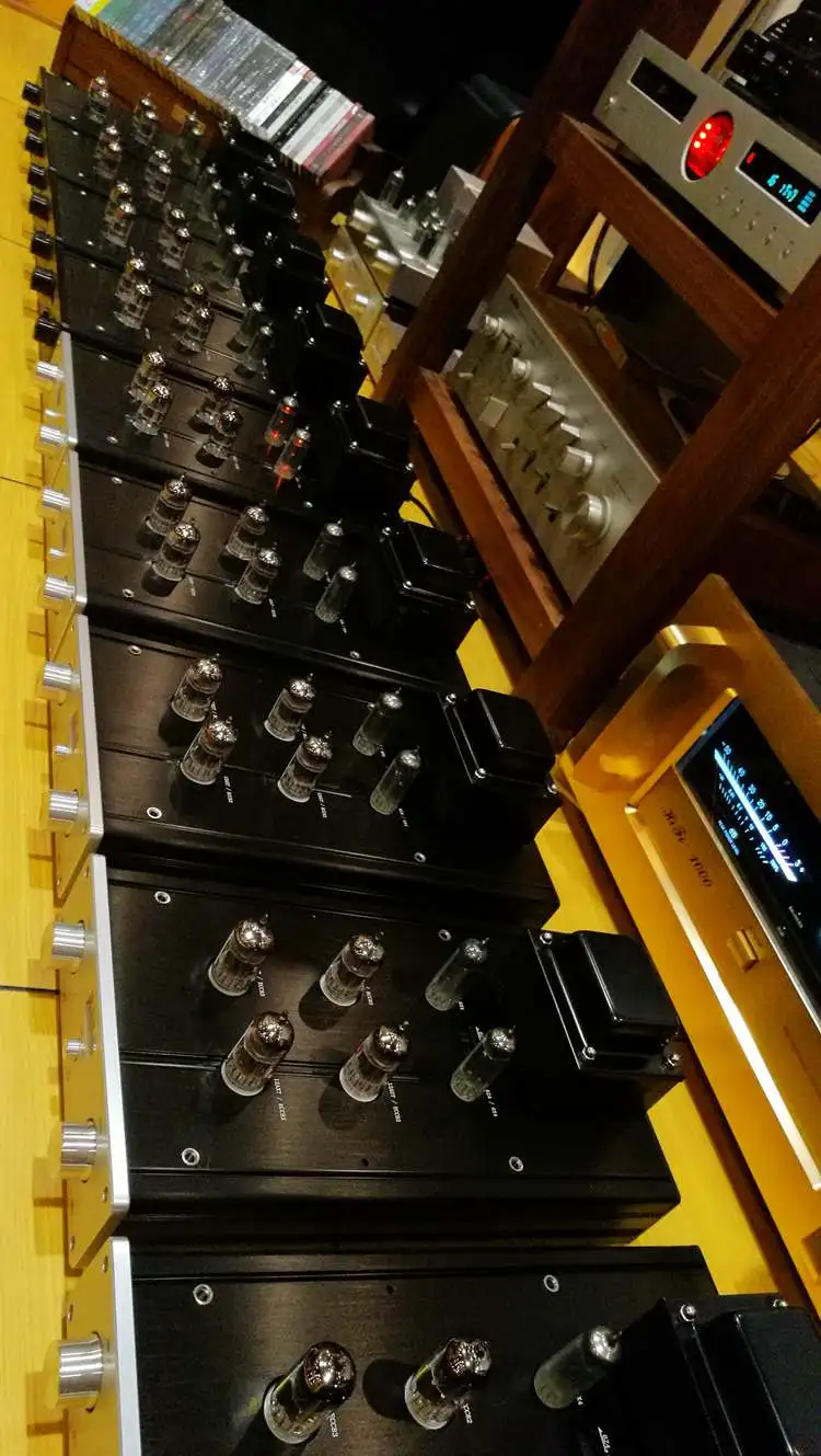 Готовый 12AX7 12AU7 ламповый предусилитель HiFi Предварительный усилитель Shigeru Wada