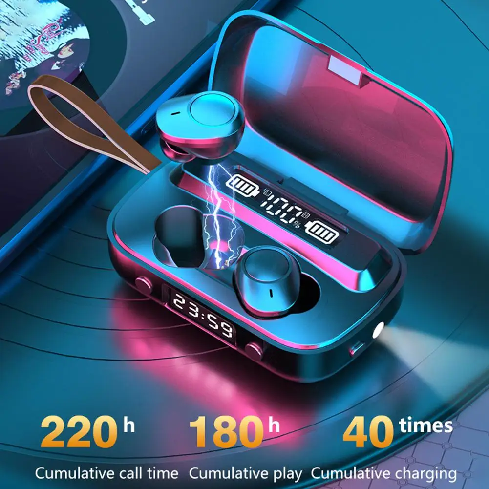 Bluetooth V5.1 наушники Беспроводные Наушники Гарнитура Спортивные водонепроницаемые