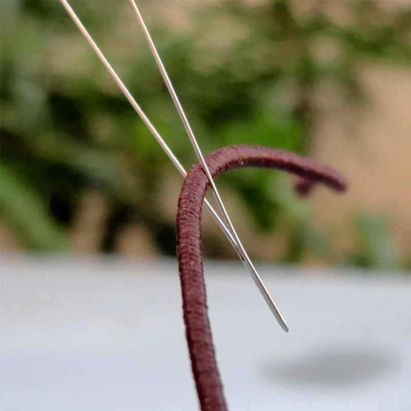 

1pc Stainless Steel Opening Curved Beading Needles Tools Pins For Threading String Cord Easy DIY Jewelry Findings Making