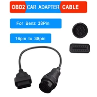 1pcs diagnostic cable for mercedes 38 pin connector for benz 38pin to obd2 16pin adapter