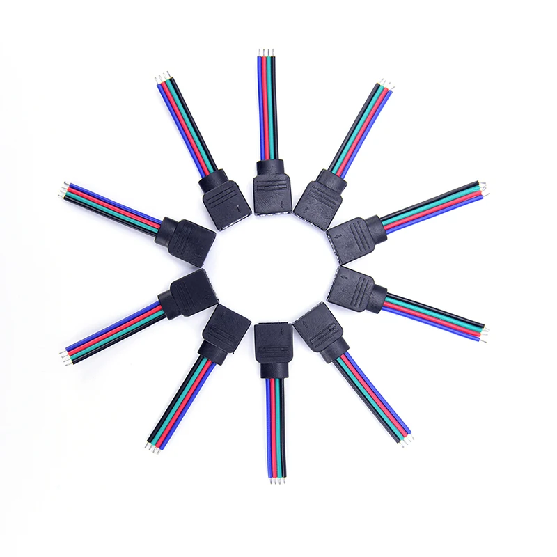 10 шт. 5 см штекер/гнездо электронный соединитель провод кабель для светодиодного