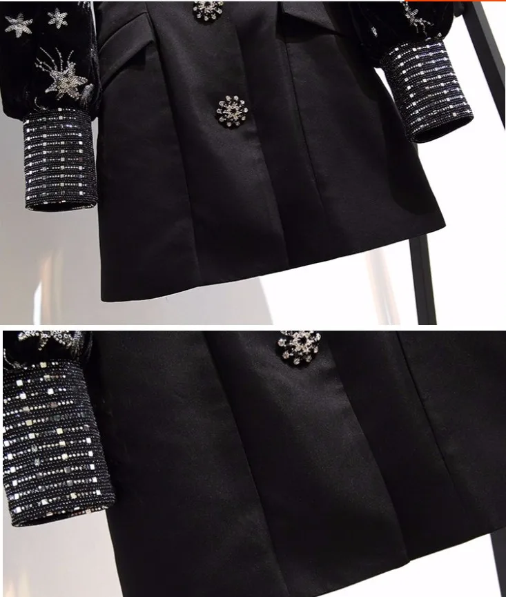 Женское платье с V образным вырезом маленькое однобортное воздушным рукавом и