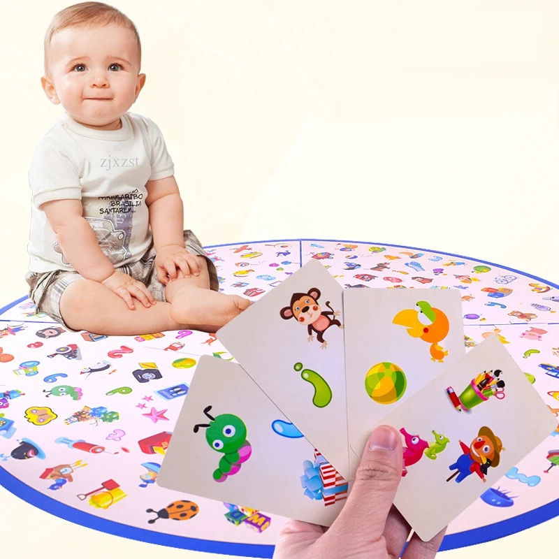 

Baby Montessori Puzzle Education Game Kid Detectives Looking Chart Board Puzzle Brain Training Toys for Children