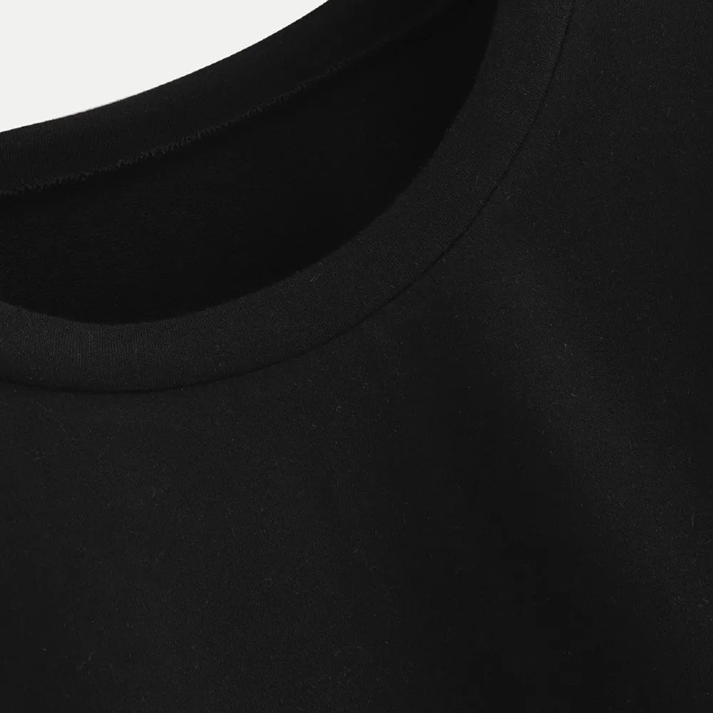 Женский свитер с круглым вырезом и длинным рукавом черный белый Модный пуловер в