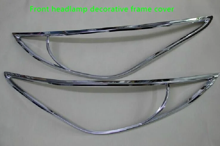 Декоративная накладка на переднюю фару автомобиля из АБС пластика + декоративная