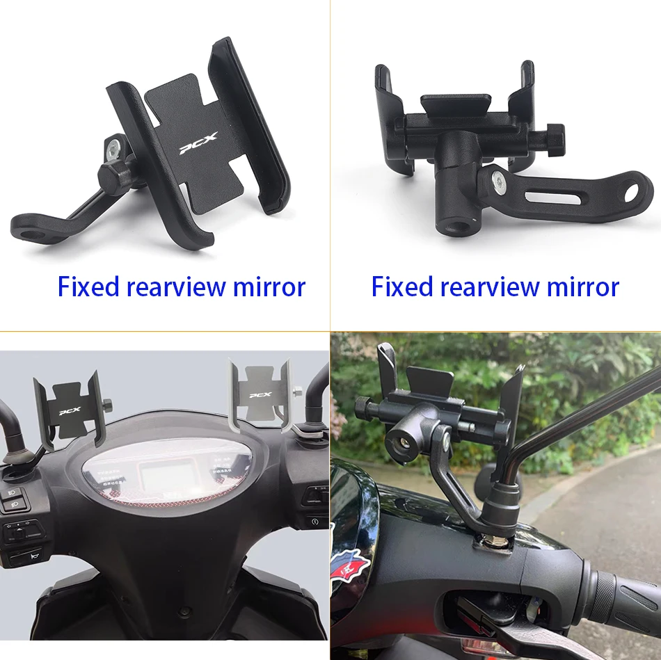 motorcycle accessories handlebar mobile phone holder gps stand bracket for honda pcx150 pcx125 pcx160 pcx 150 125 160 free global shipping