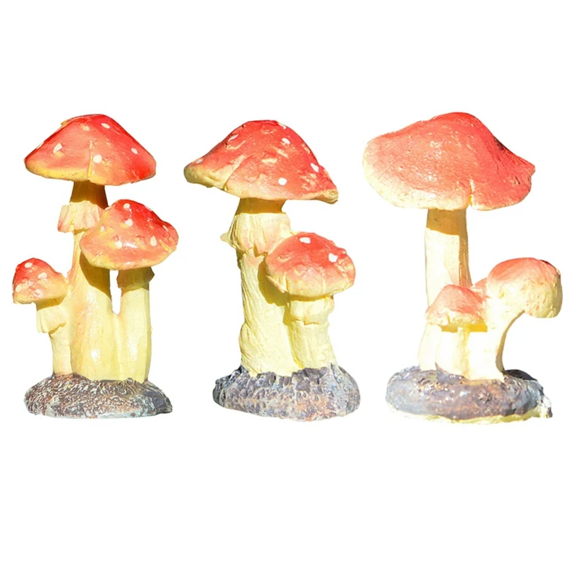 Грибной табурет Миниатюрный Мини садовые украшения аксессуары изделия из смолы