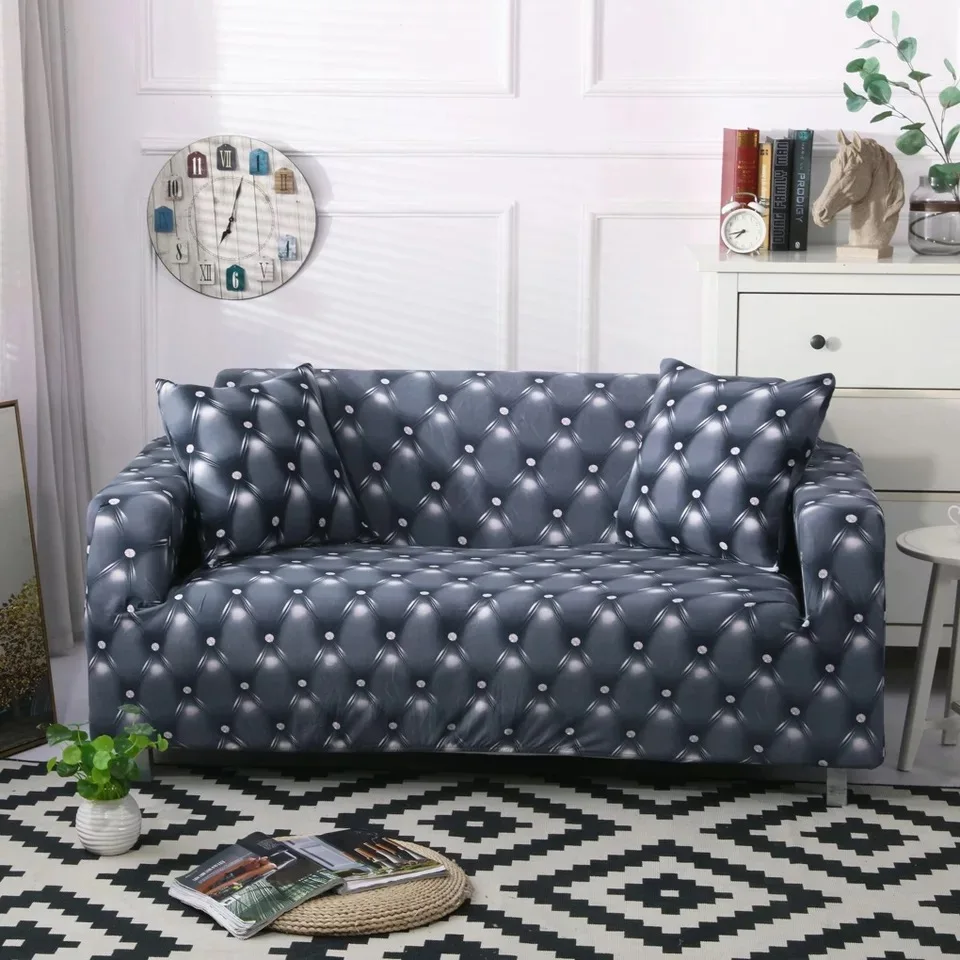 Modern Spandex Stretch Sofa Cover for Living Room Printed Couch Cover Slipcovers for 1/2/3/4-seater funda sofa housse de canap