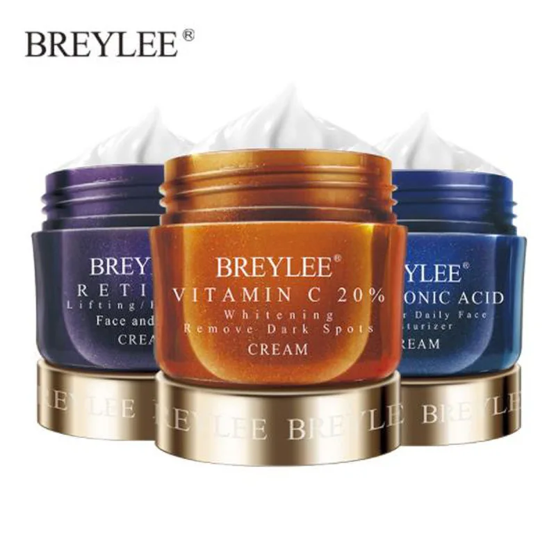 

BREYLEE Retinol Firming Cream Face Cream Set Hyaluronic Acid Moisturizing Anti-Aging Day cream VC Whitening Night Cream Skin Car