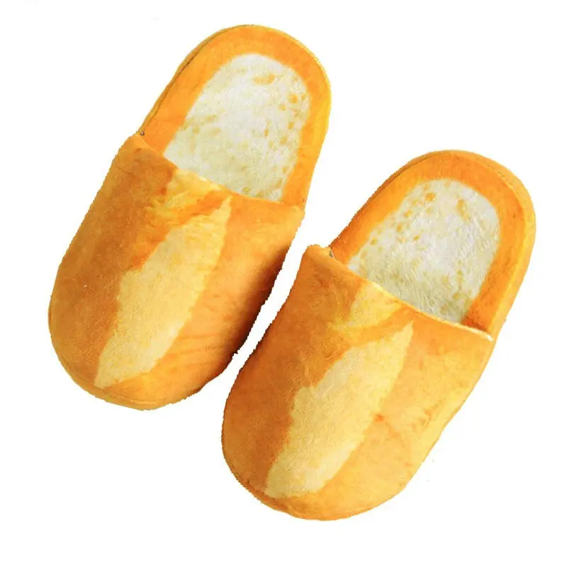 

New Style individuality simulation bread lovers adult slippers at home indoor floor for bedroom women shoes