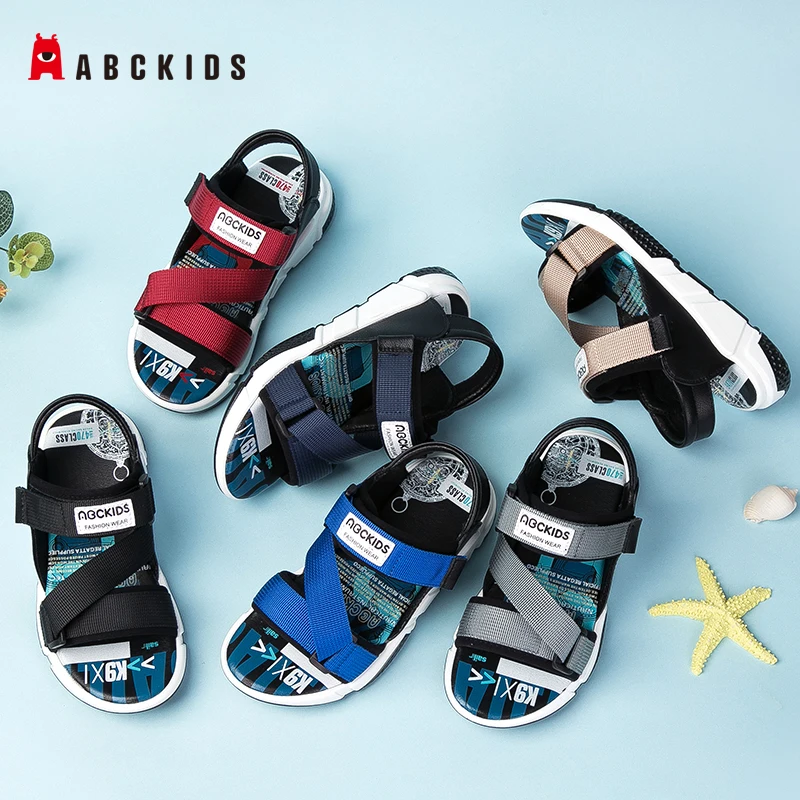 ABCkids/Новинка Летняя детская обувь Брендовые сандалии с открытым носком для
